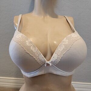 Victorias Secret No Wire Bra 36D Ivory Lined
